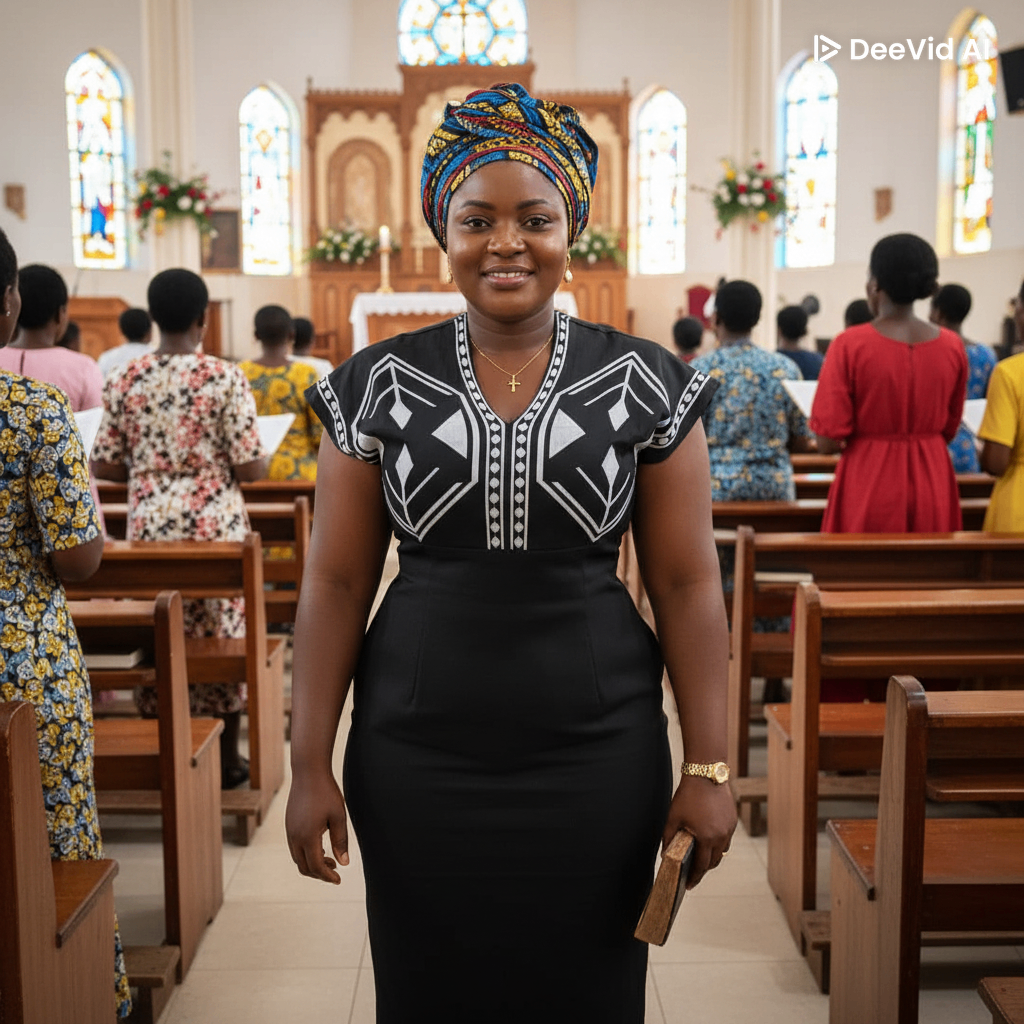 Robe élégante en noir et blanc