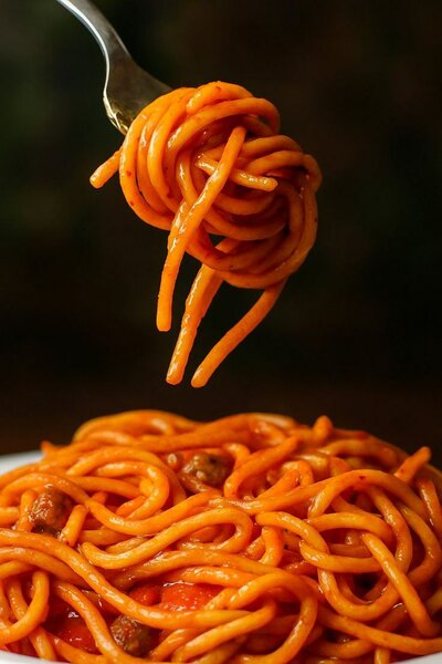 Spaghetti avec viande