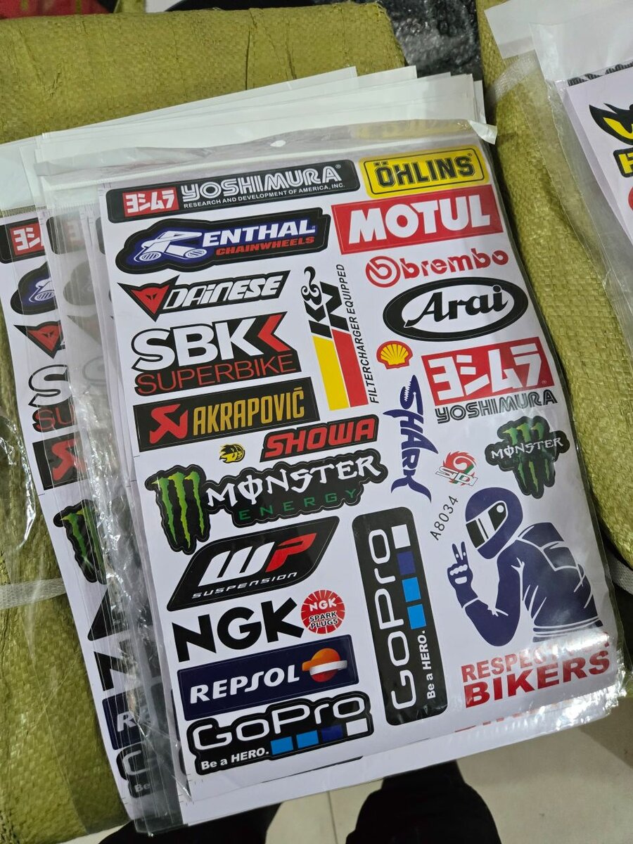 Autocollants Racing Moto