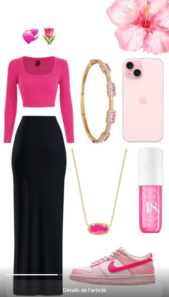 Jupe longue noire élégante