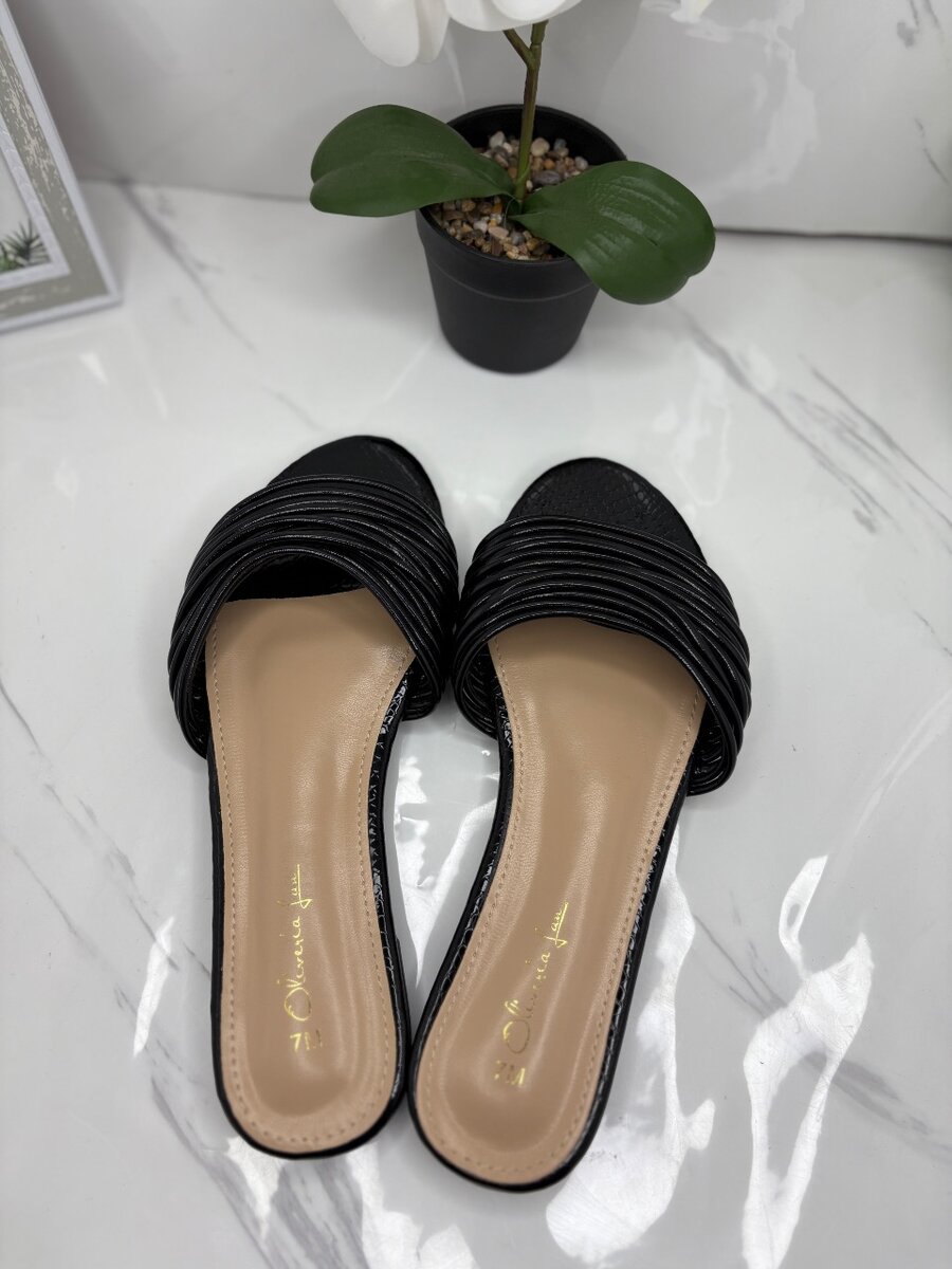 Sandales Noires Élégantes Femme