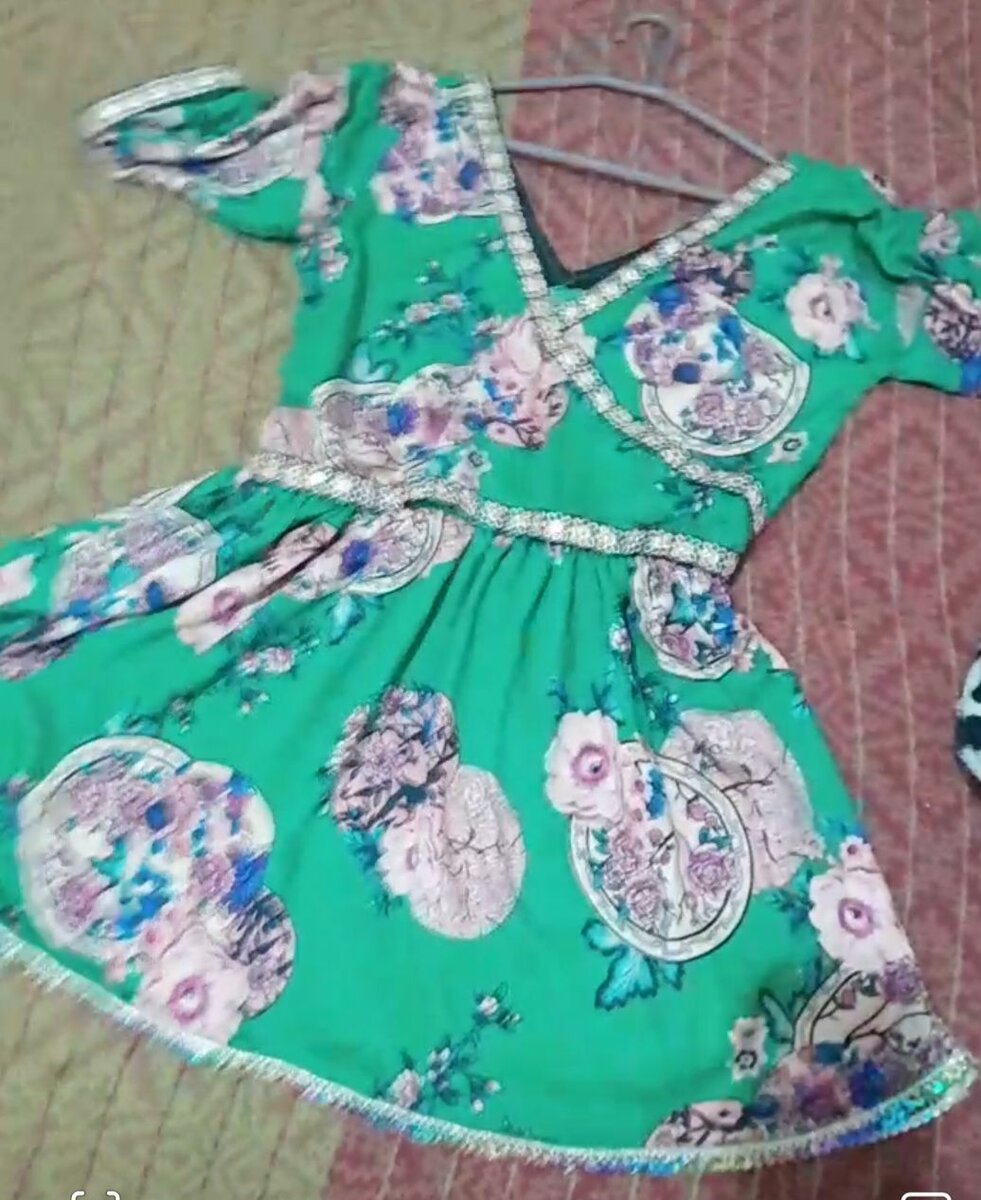 Short length frok with flares