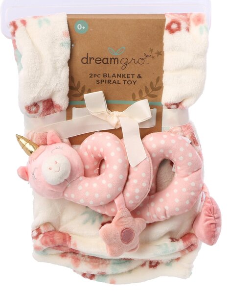 Dreamgro 2pc Blanket and spiral Toy