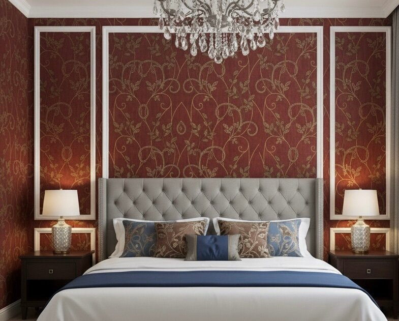 Papier peint floral élégant