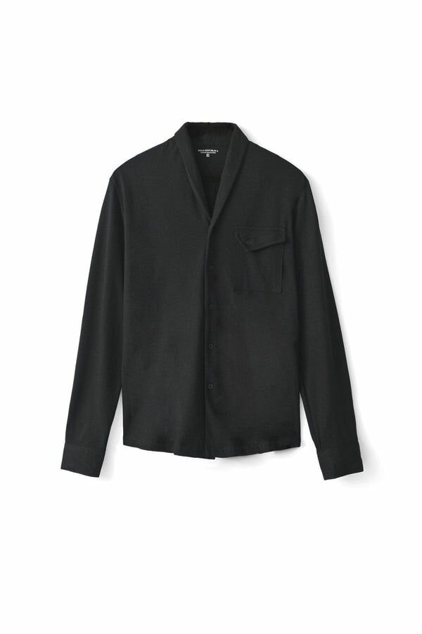 Polo Republica Men's Shawl Collar Casual Shirt
