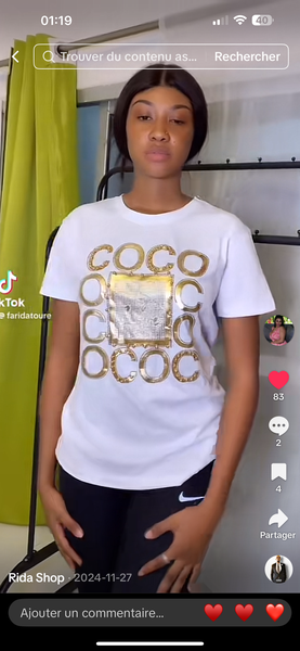 T-shirt élégant femme