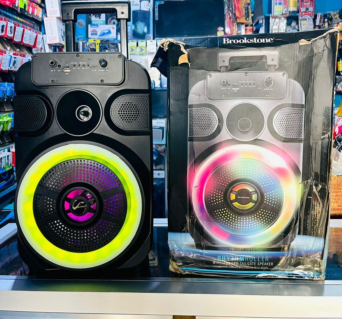 Enceinte Bluetooth LED portable