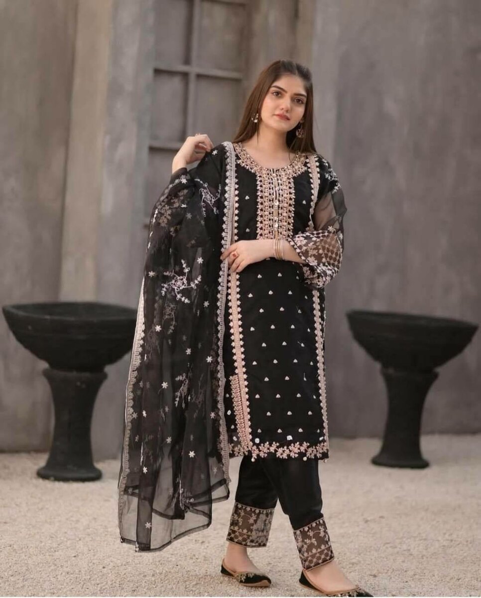 Black Tehzeeb 3pc