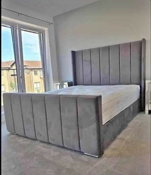 Double bed frame and mattress