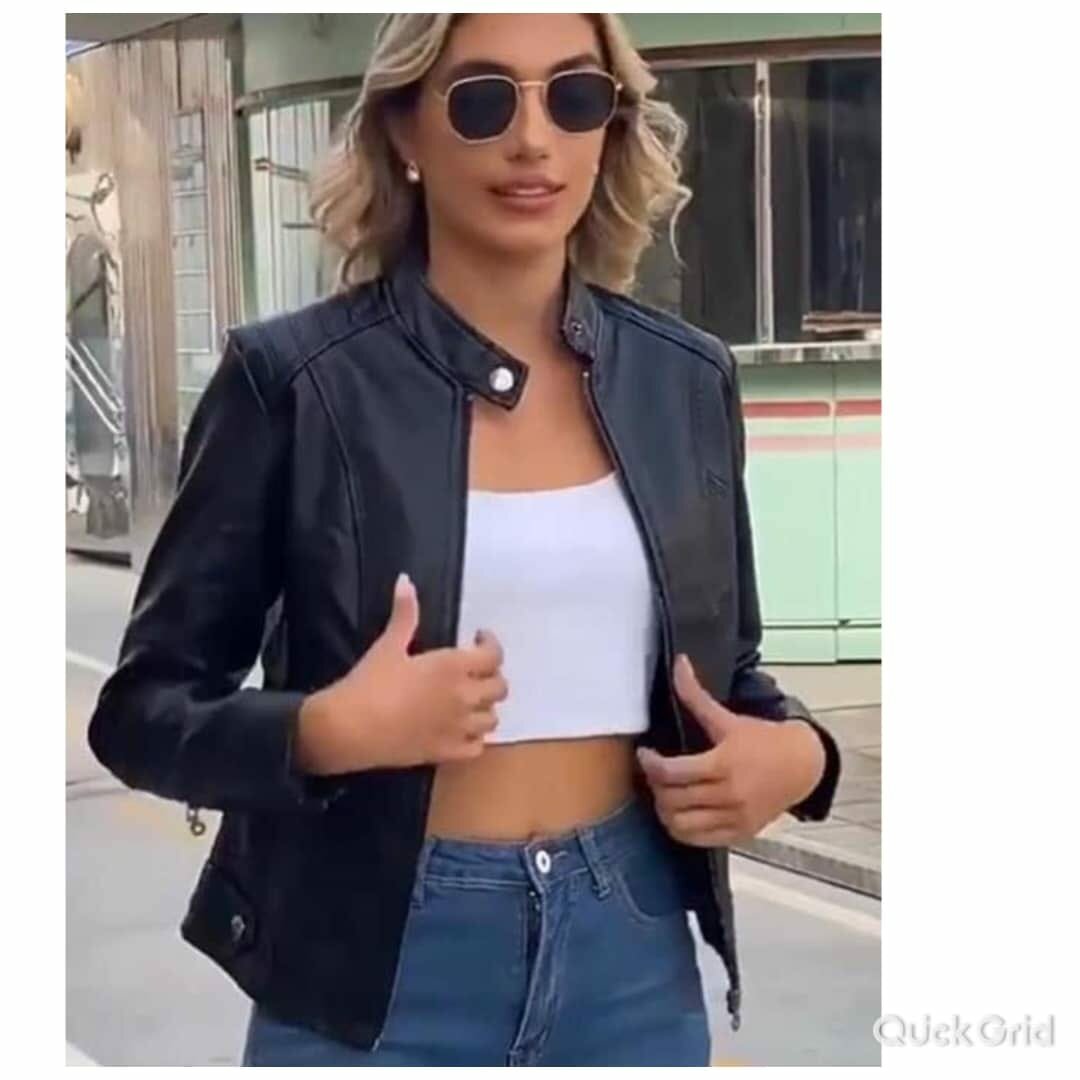 Leather jacket on promotion