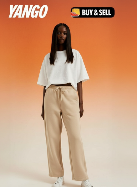 Pantalon de jogging beige