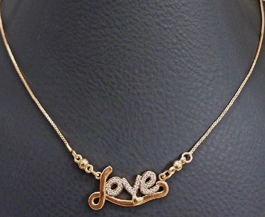 Beautiful china gold LOVE pendant