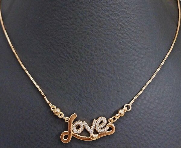 Beautiful china gold LOVE pendant