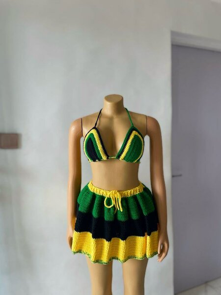 Ensemble bikini crochet coloré