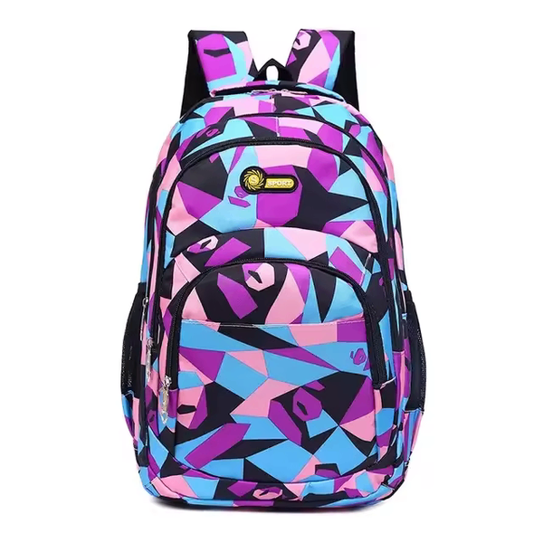 Sac à dos géométrique coloré