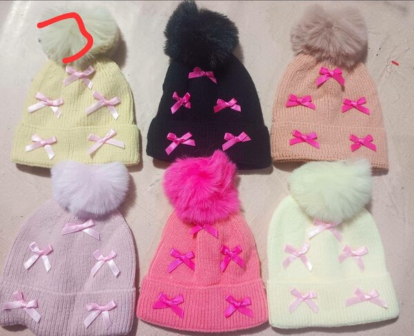 Kids wolen cap