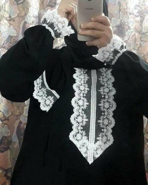 Abaya élégante en dentelle femme