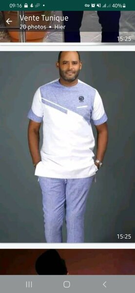 Tunique homme élégante