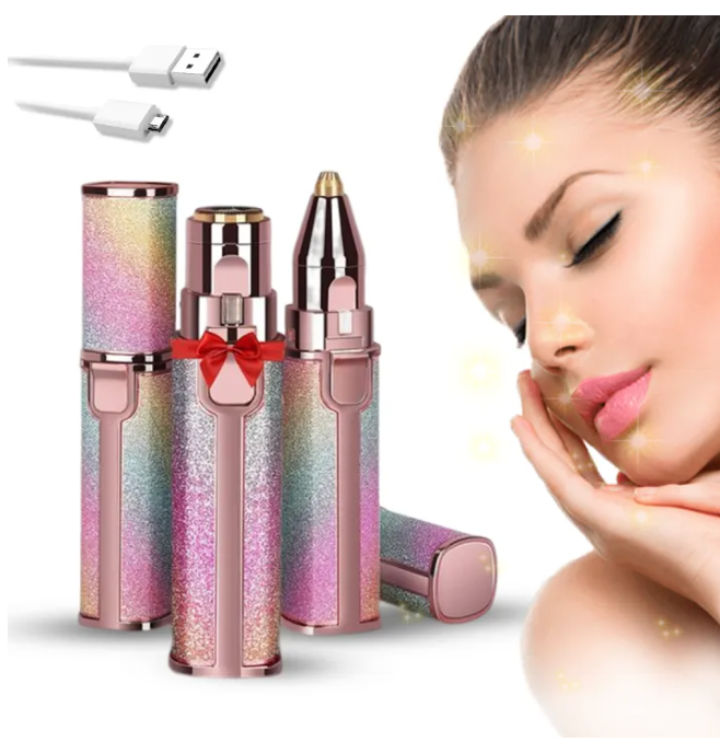 Flawless 2-in-1 Hair Remover - Dual Function Facial & Body Hair Removal, Painless & Precision