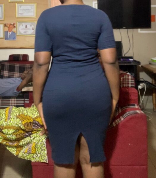 Robe moulante bleue élégante