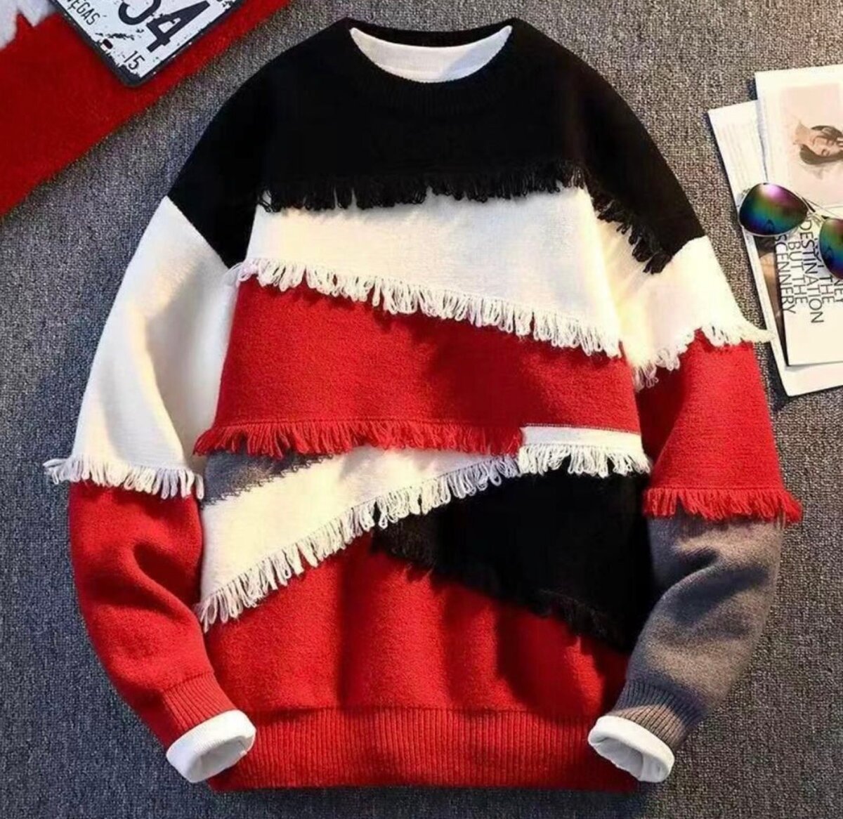 Sweat à franges moderne