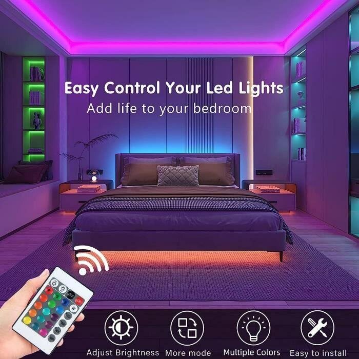 Ruban lumineuse LED RVB 5m