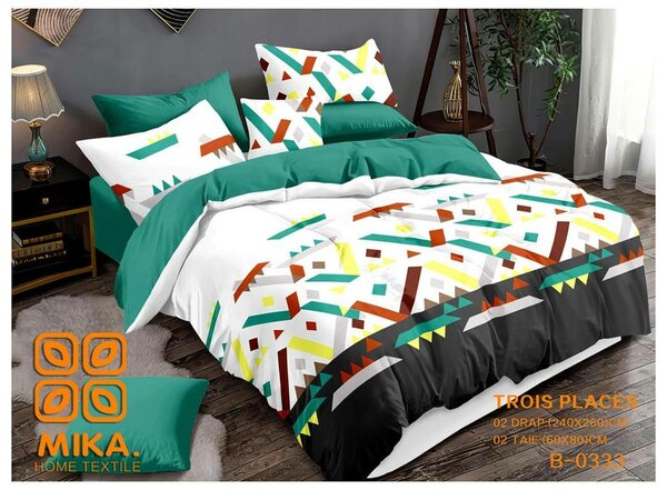 Draps 3 places 2 draps 2 taies