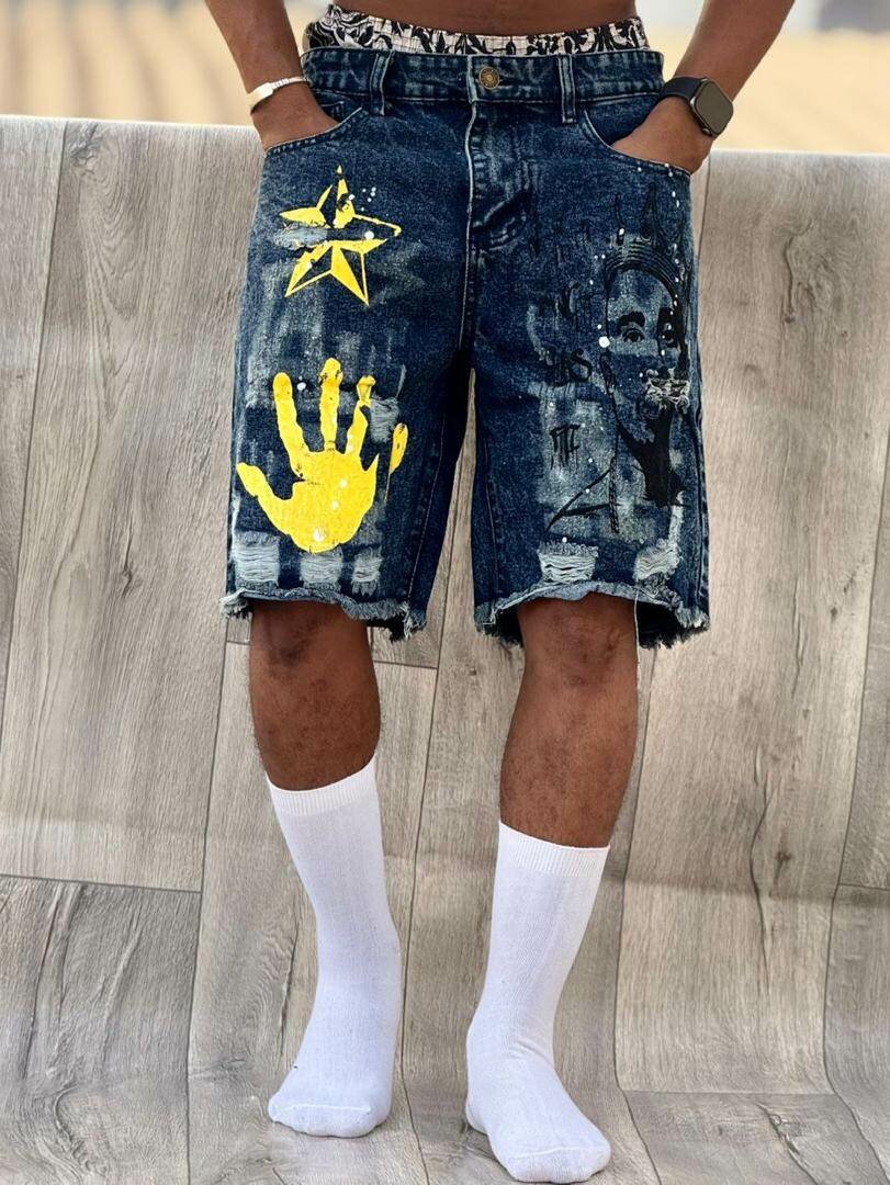 Shorts en jean décontractés homme