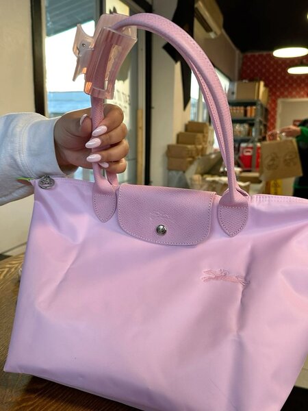 Sac Longchamp rose élégant
