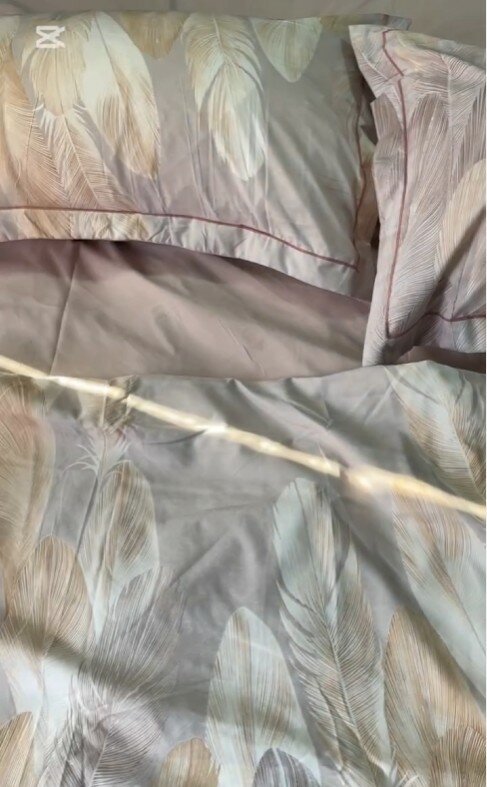 Двухспальный набор постельного белья подарочный