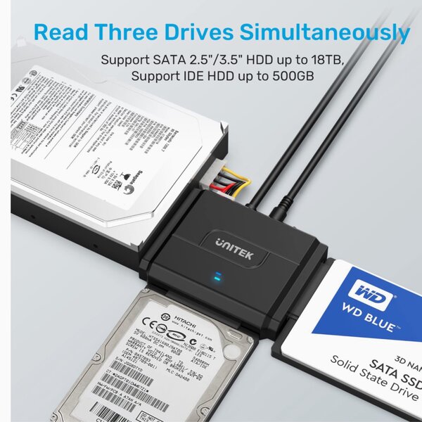 ADAPTATEUR USB 3.0 VERS SATA ET IDE