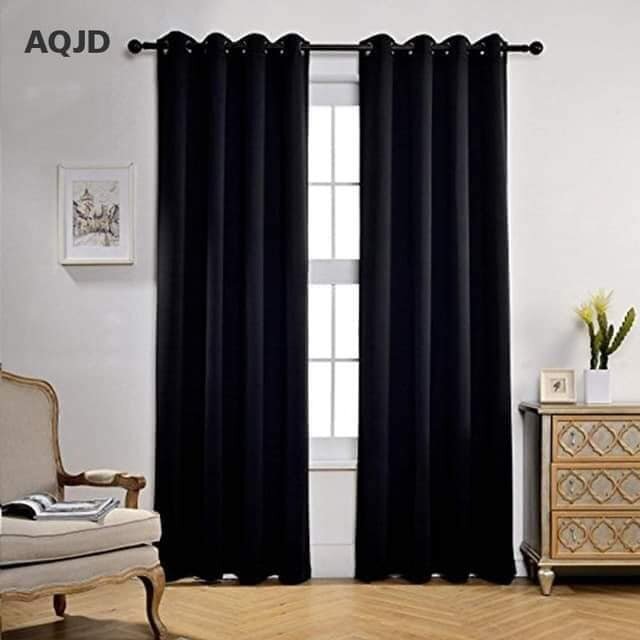 Thick blackout curtains