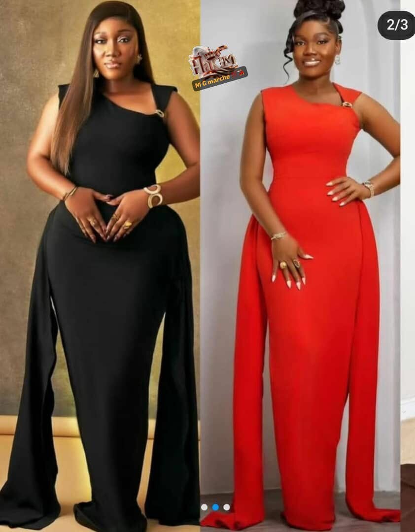 Robe longue élégante assortie