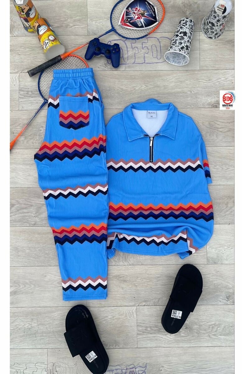 Ensemble décontracté zigzag