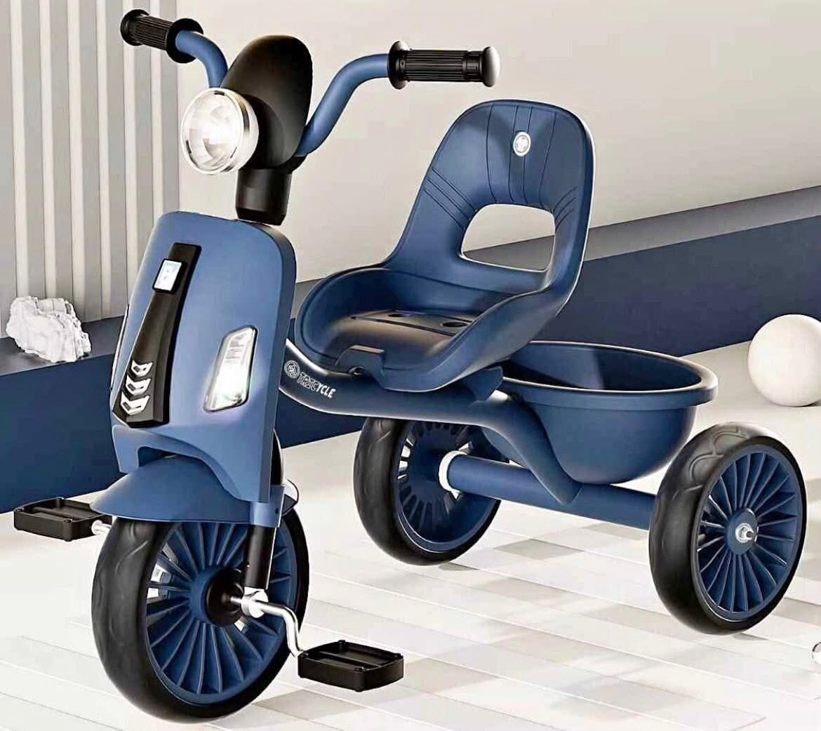 Tricycle enfant bleu robuste