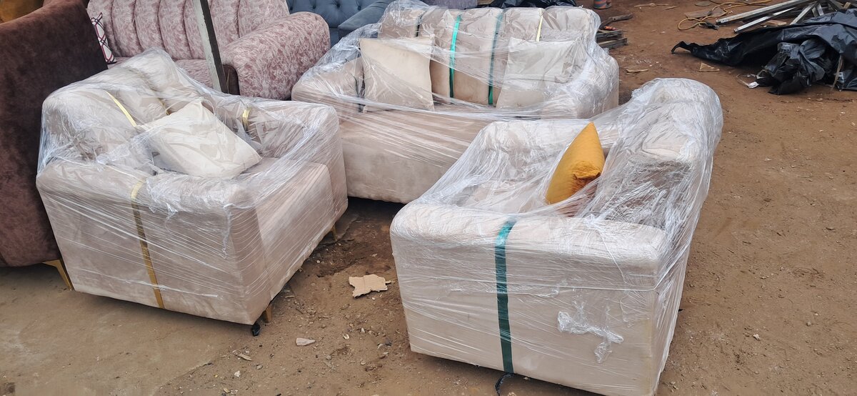 Salon moderne beige - 4 pièces