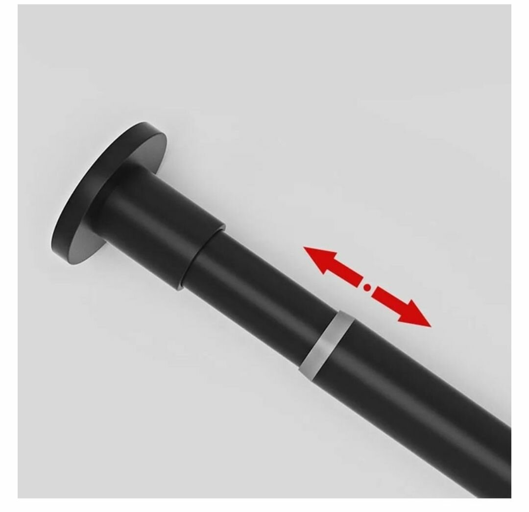 TELESCOPIC ADJUSTABLE TENSION CURTAIN ROD  CLOTHES HANGER