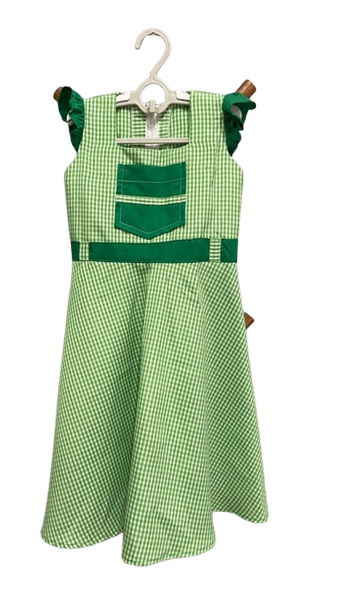 Robe ecole maternelle vert