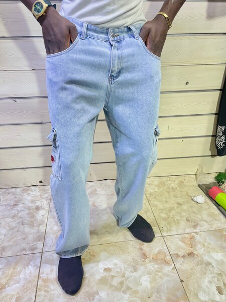 Jean cargo homme décontracté