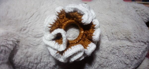 Chouchou en crochet coton