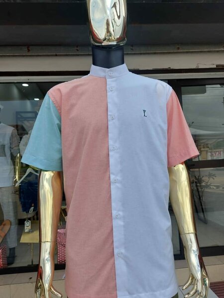 Chemise à manches courtes, 100% coton 