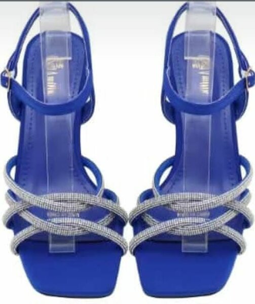 Sandales à Talons Bleu Glamour