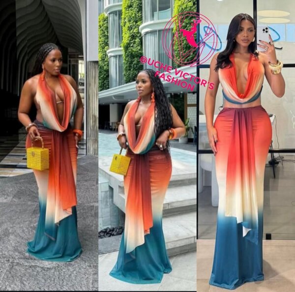 Robe dégradé élégante femme