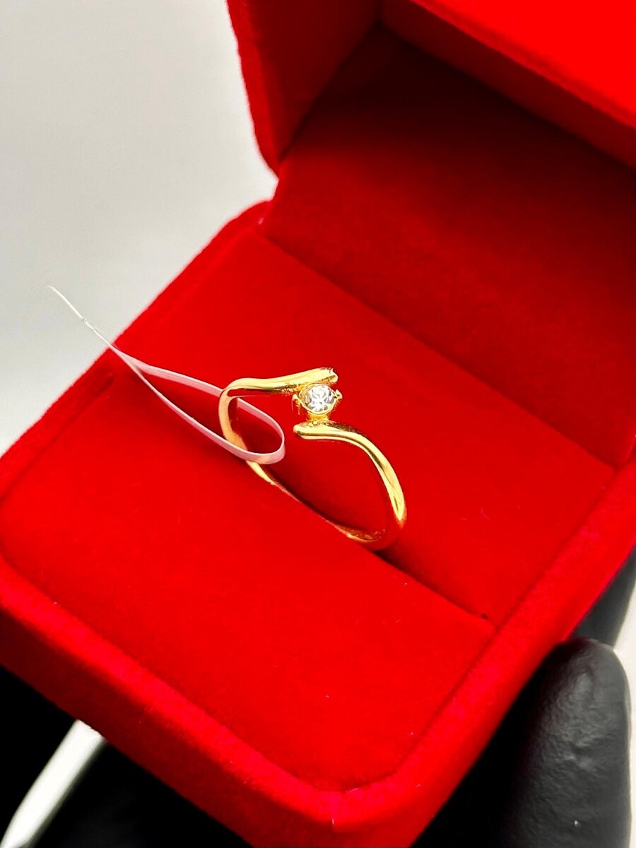 bague fiançaille en or plaqué