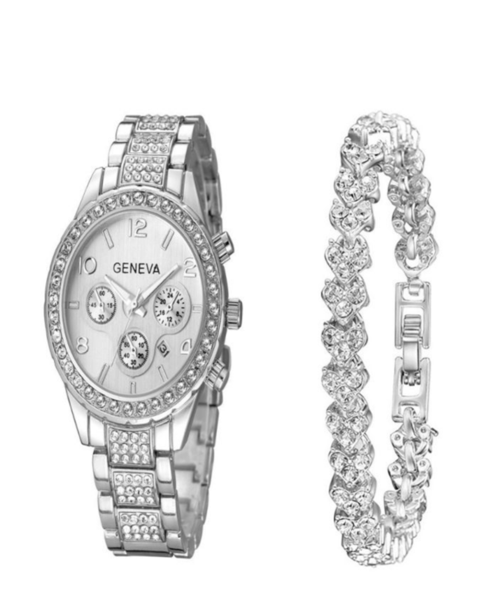 Montre à quartz femme - Argent