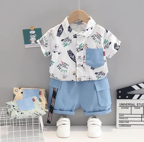  Denim short/TShirt  boys wear