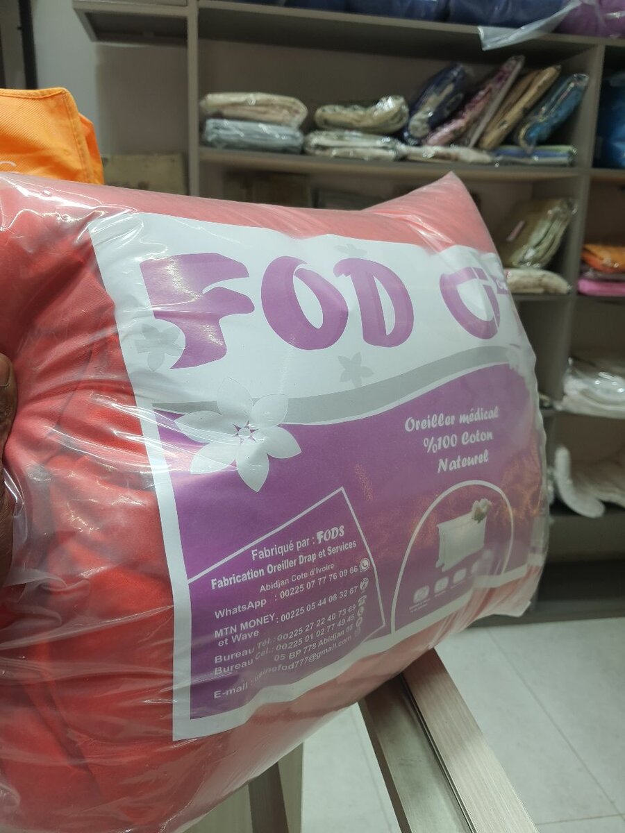 Coussin Doux en Coton