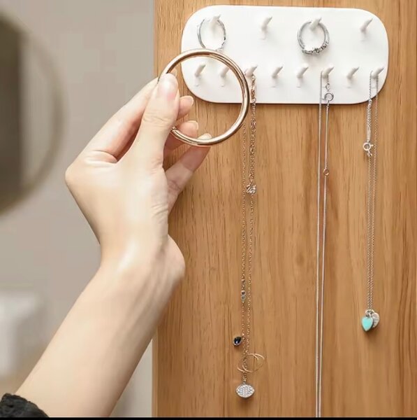 Adhesive Jewelry Storage Organizer