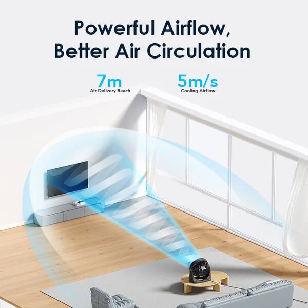 oraimo SmartTableFan Powerful Cooling Table Fan