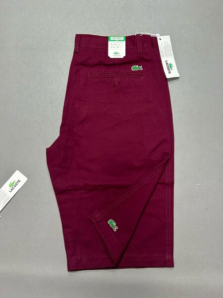 Bermuda Lacoste Homme Bordeaux